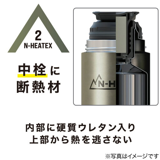 真空断熱 超保温・保冷ボトル(N-HEATEX 500mL)    【期間限定お試し価格：11/17〜12/31まで】