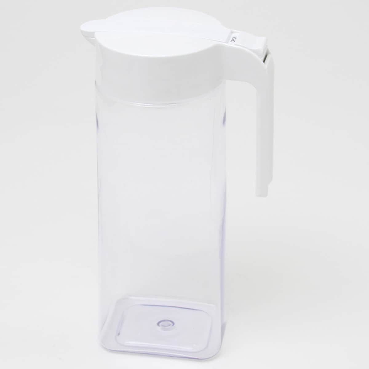 ワンプッシュ簡単操作・横置きもできる冷水筒 (2.1L ホワイト) ニトリ 【玄関先迄納品】