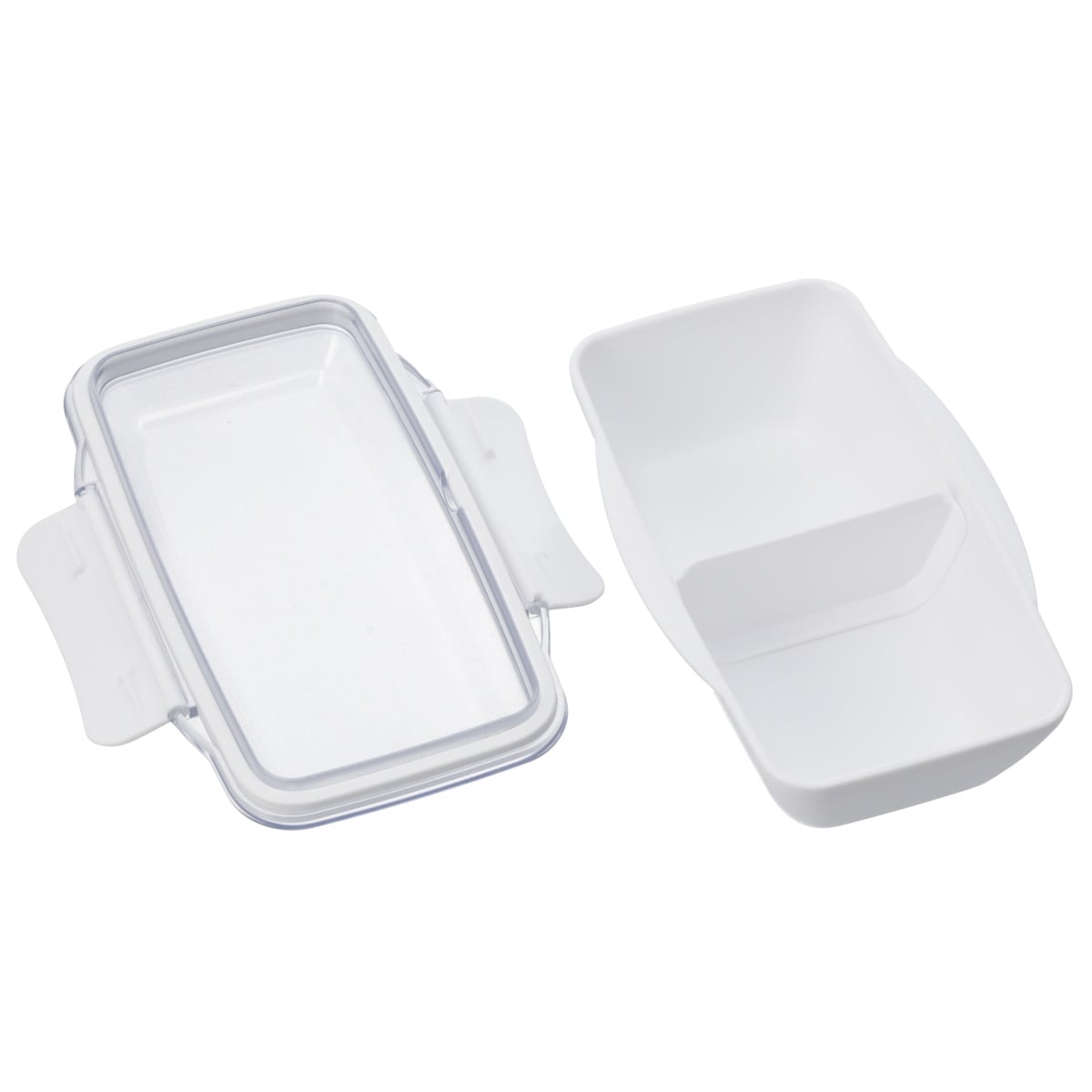 盛り付けしやすい抗菌弁当箱(500 ホワイト)