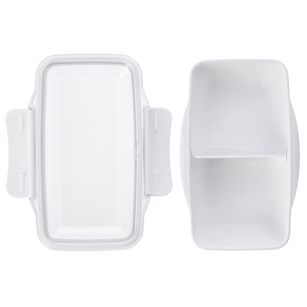 盛り付けしやすい抗菌弁当箱(500 ホワイト)