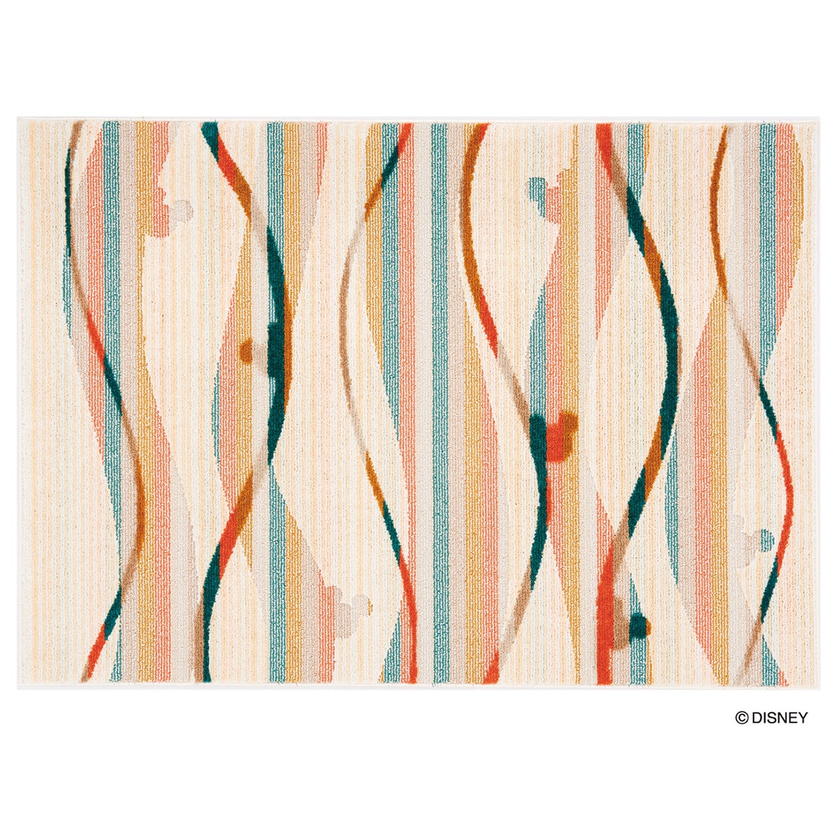 ディズニーラグ Mickey/Candy line OR【メーカー直送・送料無料】 ニトリ [2]