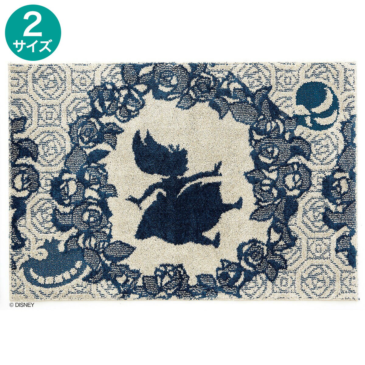 ニトリのディズニーラグ Alice/Rose bouquet NV【メーカー直送・】(ラグ・マット)