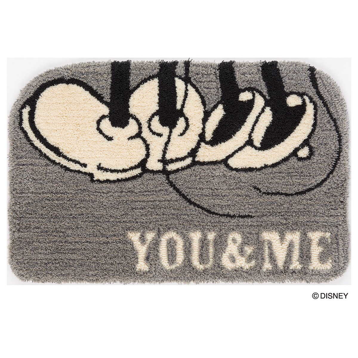 ニトリのディズニーマット Mickey/YOU&ME GY【メーカー直送・】(ラグ・マット)