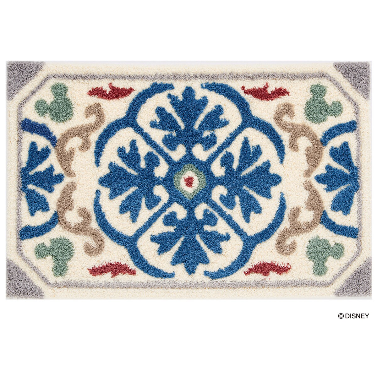 ニトリのディズニーマット Mickey/Decoration BL【メーカー直送・】(ラグ・マット)