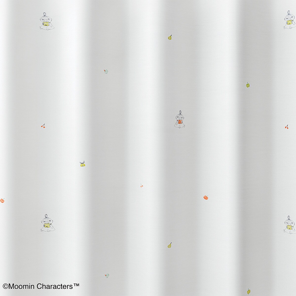 （1枚入り）ムーミンレース リンゴガブリ WH【メーカー直送・送料無料】 ニトリ