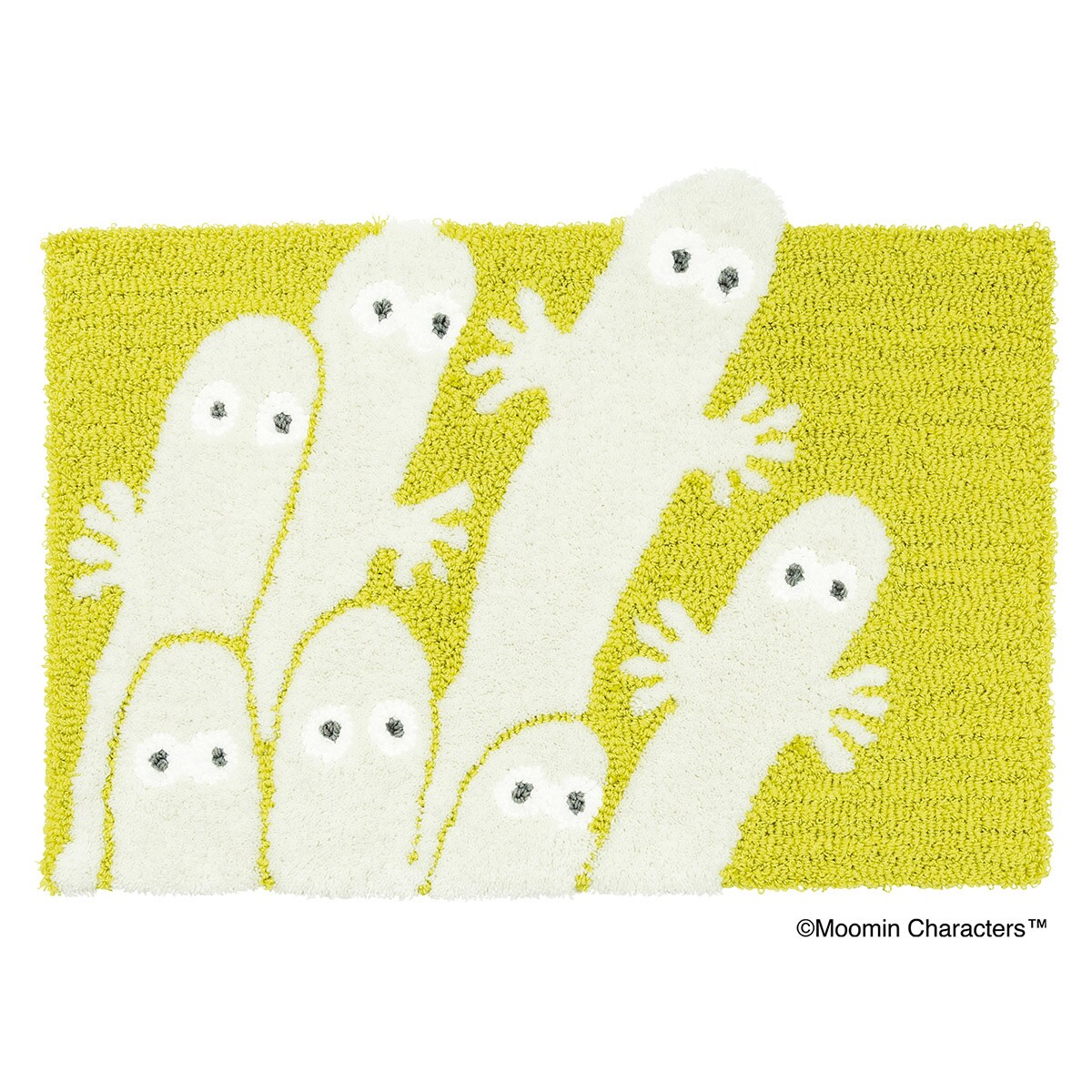ニトリのムーミンマット トビデルニョロニョロ YGR【メーカー直送・】(ラグ・マット)