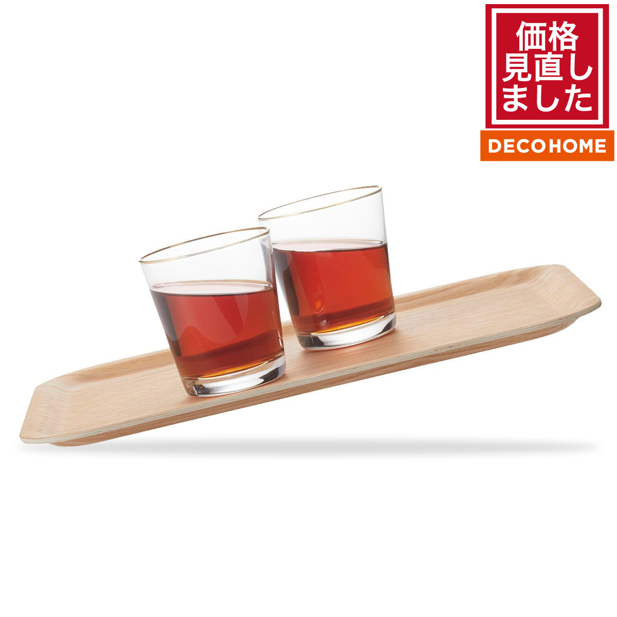 【デコホーム商品】すべりにくい木製トレー L(NA GF43) ニトリ 【玄関先迄納品】 【1年保証】のサムネイル