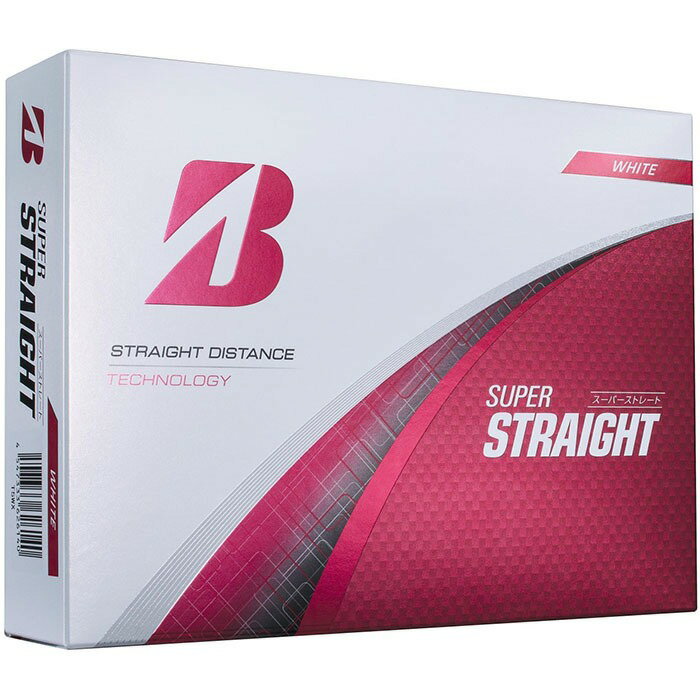 ブリヂストンゴルフ ゴルフボール SUPER STRAIGHT 1ダース（12球入）2025年新製品 ...