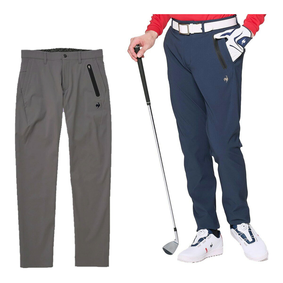 Rakuten - ルコックスポルティフ ゴルフ ロングパンツ 裏起毛ツイル ストレッチフォーサー 男性用 LG4FLP03M 2024年 秋冬商品
