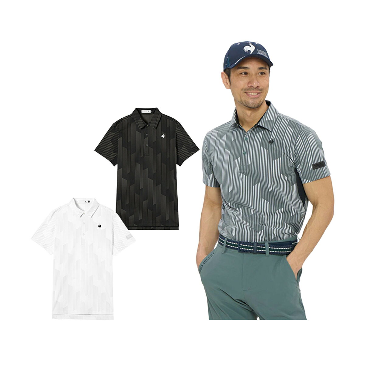 Rakuten - ルコックスポルティフ ゴルフ ストレッチ ストレスマッピング 総柄プリント シャツ 男性用 LG6SHSA1M トップス ゴルフウェア 2026年 春夏商品