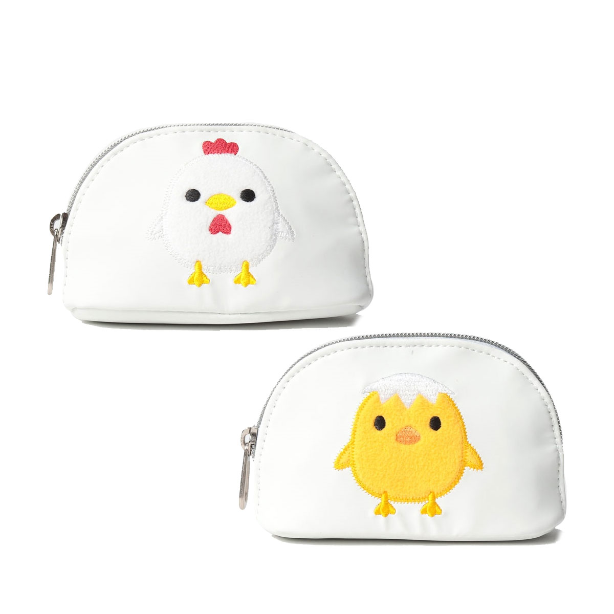 ルコックスポルティフ アクセサリーホルダー キャラクター QQCVJX72 ゴルフグッズ ゴルフ用品 レディース ニワトリ ヒヨコ アップリケ 合成皮革 2023年商品