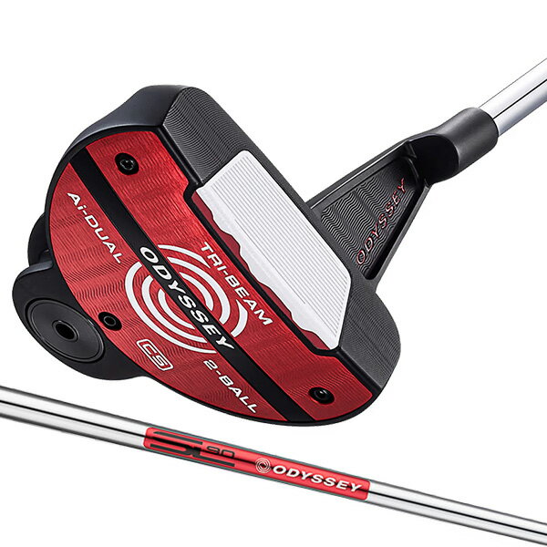 乐天商城 - オデッセイ Ai-DUAL TRI-BEAM 2-BALL CS パター ストローク LAB 90シャフト 2026年 新製品 右利き用 メンズ ゴルフクラブ