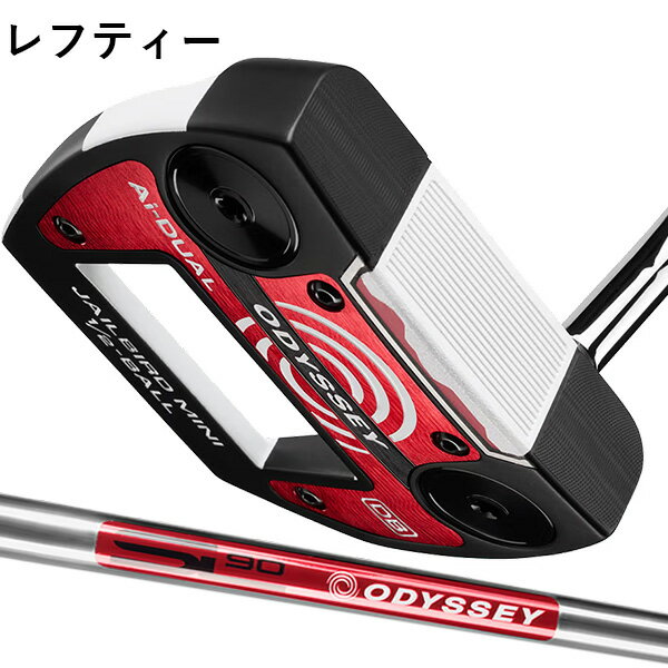 乐天商城 - レフティー オデッセイ Ai-DUAL 1／2-BALL JAILBIRD MINI DB パター ストローク LAB 90シャフト 2026年 新製品 右利き用 メンズ ゴルフクラブ