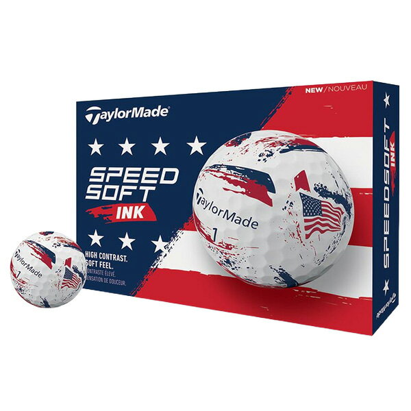 テーラーメイド ゴルフボール SPEED SOFT INK USA 1ダース（12球入）2026年 新製品