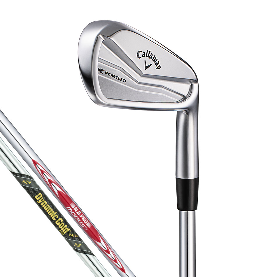 キャロウェイ X FORGED アイアン 6本セット 2024年モデル MODUS3 TOUR105／Dynamic Gold MID 115 スチールシャフト