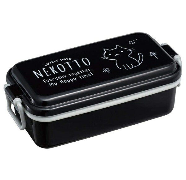 スケーター ホーロー風ふわっとランチBO× ねこっと PEN5 ドーム型 520ml ランチボックス フタ 仕切り付き パッキン付き ふんわり ランチ お弁当箱 弁当 通学 通勤 ランチタイム 日用品雑貨 消耗品 レビュー特典付き