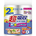 【単品24個】エリエール 超吸収 キッチンタオル 100カットx2ロール入り 24個 大王製紙 キッチンタオル エリエール エリエール超吸収 キッチンタオル 大...
