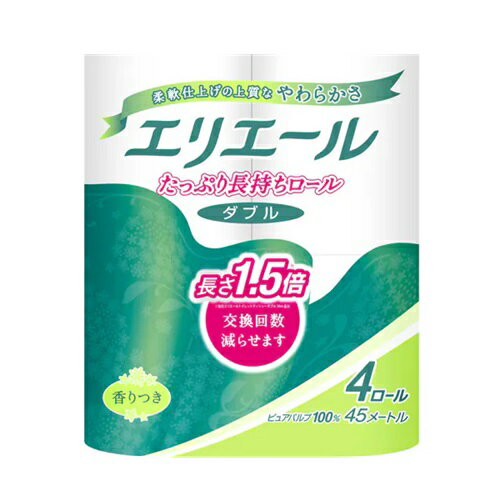 エリエール トイレットティシューコンパクト 4R 16個 ダブル 大王製紙 トイレットペーパー エリエール ダブル ふんわり やわらか 大王製紙 かわいい 買い置き まとめ買い トイレ用品 消耗品 送料無料 レビュー特典付き