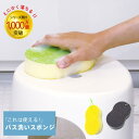 マーナ 水垢とりスポンジ グリーン グレー w179 スポンジ お風呂 掃除 バス 水垢 水垢落とし お風呂グッツ バスグッツ 洗剤なし グリーン グレー