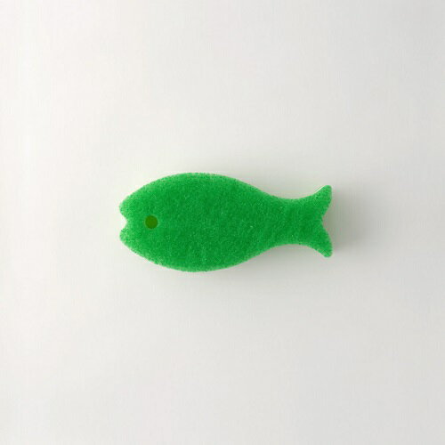 マーナ おさかなスポンジ ディープグリーン K170DG スポンジ お魚 おさかな キッチンスポンジ 台所スポンジ 食器洗い さら コップ キッチン用品 キッチングッツ おしゃれ かわいい K170DG ディープグリーン 送料無料 レビュー特典付き