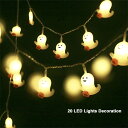 ハロウィーンパーティー イルミネーション おばけ 装飾ランプ 点滅あり ハロウィン ゴースト LED 飾り 電飾 長さ3m led20球 ガーランドライト ラン...