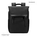 Tigernu リュック 防水 大容量 バックパック 15.6インチ PCポケット パソコンリュックバッグ 縦持ち 2way 撥水 大学生 通学カバン メンズ 多機能 かばん ビジネス 出張 旅行 A4サイズ対応 男性用 通勤 通学(4)