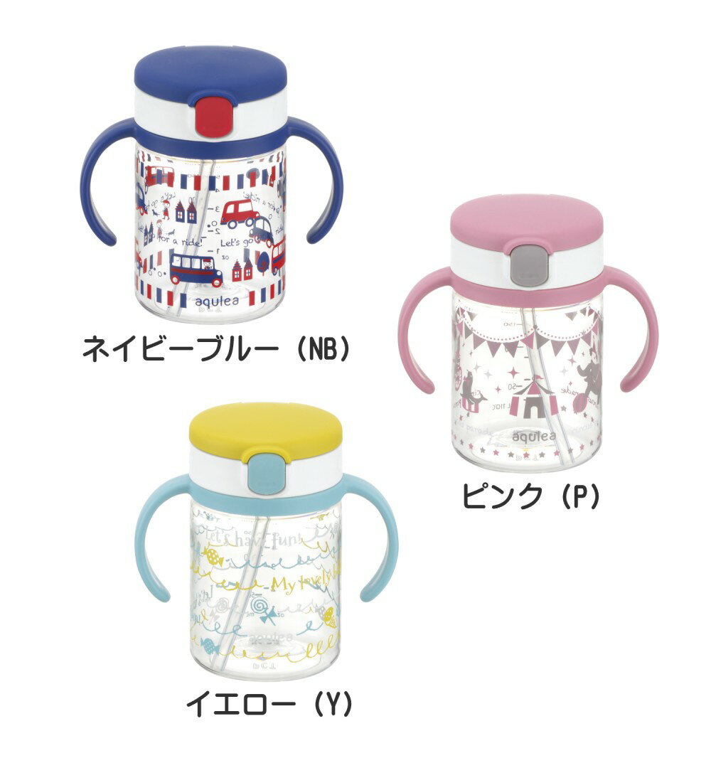 ※商品パッケージがプラスチックの為、梱包材をまきますが運送途中に割れてしまう事があります。ご了承下さいませ。 ・郵便局の定形外での発送になります。 ・代金引き換えはご利用になれません。 ・日時指定はできません ・送り状番号などは出ませんので発送の追跡はできません。 人気のマグが進化して、さらに使いやすく! 赤ちゃんが初めて出会うマグのカタチ。 6カ月から、ストロー飲みの練習ができる「コップでマグ ストロータイプ」 スタイリッシュなクリアボトルの「おでかけストローマグ」 対象月齢/　7カ月頃〜 サイズ/　11.5×7×11H(cm) 容量/　260mL 最大目盛り容量/200mL 材質/　ポリプロピレン、飽和ポリエステル樹脂、シリコーンゴム 電子レンジ・煮沸・薬液消毒OK(一部を除く) 食器洗い乾燥機OK