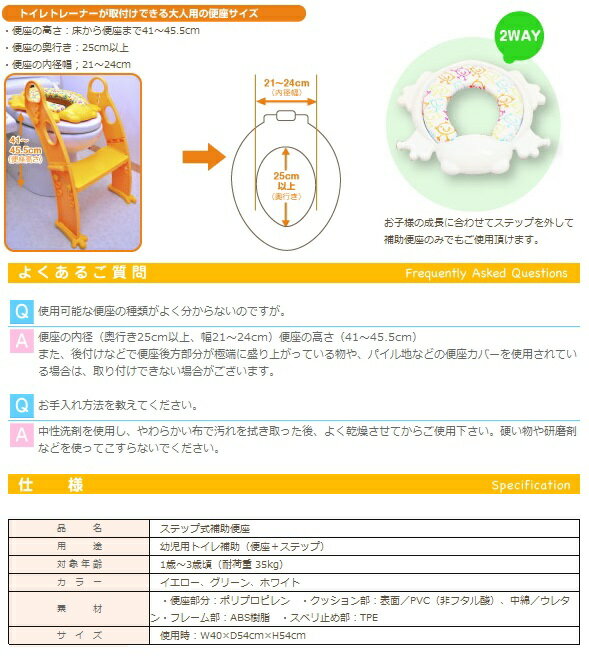 【リトルプリンセス】かえるのふかふか ステップ式トイレトレーナー【北海道・沖縄・離島配送不可】 3