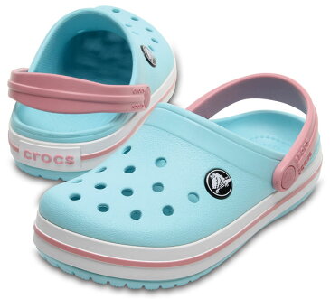 クロックス キッズ 人気 クロックバンド キッズ アイスブルー/ホワイト 204537 CROCS 子供用 子ども用 可愛い サンダル つっかけ サボ 履きやすい　SS