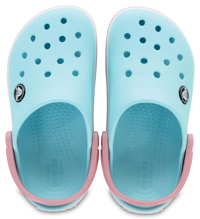 クロックス キッズ 人気 クロックバンド キッズ アイスブルー/ホワイト 204537 CROCS 子供用 子ども用 可愛い サンダル つっかけ サボ 履きやすい　SS