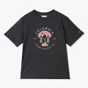 コロンビア Columbia tシャツ トップス 半袖 ラピッドリッジ グラフィック Tシャツ AX0403 チャコール アウトドア コットンt 24春夏