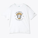 コロンビア Columbia tシャツ トップス 半袖 ラピッドリッジ グラフィック Tシャツ AX0403 ホワイト アウトドア コットンt 24春夏