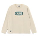 チャムス Tシャツ 長袖 ロンT チャムスロゴロングスリーブTシャツ グレージュ/ティールグリーン CH01-2273 メンズ レディース アウトドア 25SS【FWSL】【RR】