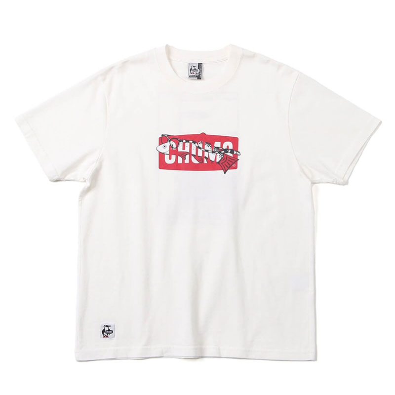 チャムス チャムスクリーンリバーTシャツ CHUMS Clean River T-Shirt ホワイト CH01-2278 メンズ M L XL トップス カットソー 半袖 Tシャツ 釣り つり アウトドア キャンプ フェス 2024春夏