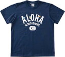 tシャツ ハレイワ ハッピーマーケット Tシャツ メンズ レディース ハワイ HALEIWA HAPPY MARKET フロントロゴ ワッペン ネイビー S M...