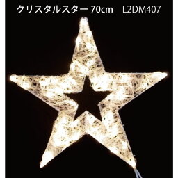 クリスタルスター70cm L2DM407 電球色LED100球 イルミネーション 2Dモチーフ[L-1069]【あす楽対応不可】【全品送料無料】