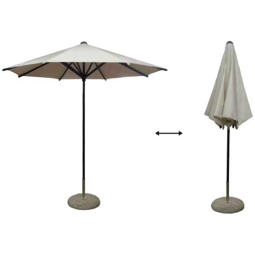 イタリア製 アルゼーロ（カフェパラソル/直径2.51M/手動式）［F-621］【あす楽対応不可】【全品送料無料】