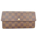 美品　LOUISVUITTON ルイヴィトン ダミエ サラ ファスナー付き長財布 N61734【中古】【虹商店】