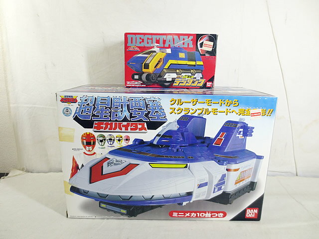 美品　バンダイ 星獣戦隊ギンガマン 超星獣要塞 ギガバイタス　メガレンジャー　デジタンク　セット