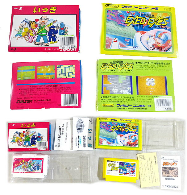 美品 FC ファミコン いっき 超浮遊要塞 エグゼドエグゼス セット まとめ