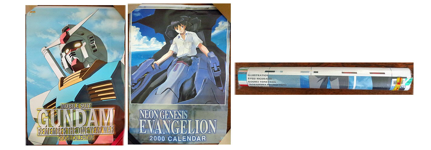 新品　エヴァンゲリオン　機動戦士ガンダム　機動戦士ガンダムSEED DESTINY　カレンダー　セット　まとめ