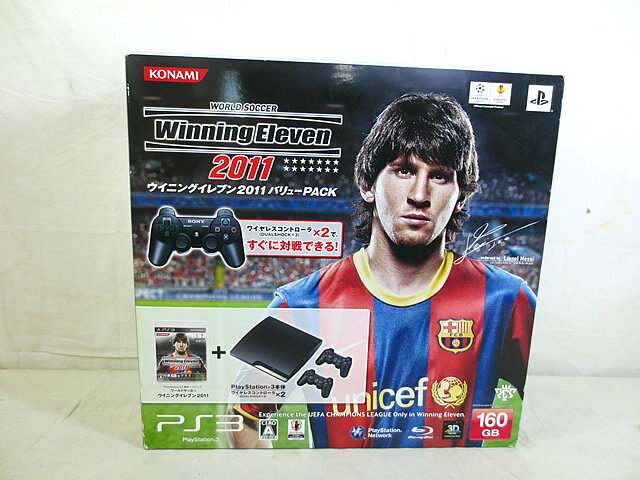 PS３ 美品　ソニー PS3　ウイニングイレブン　バリューパック　160GB CECH-2500A