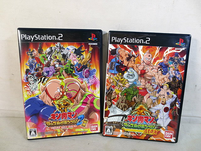 美品 バンダイ PS2 キン肉マン マッスルグランプリ MAX キン肉マン マッスルグランプリ2 特盛 セット