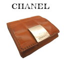 CHANEL シャネル チョコバー エナメル コインケース【中古】【虹商店】