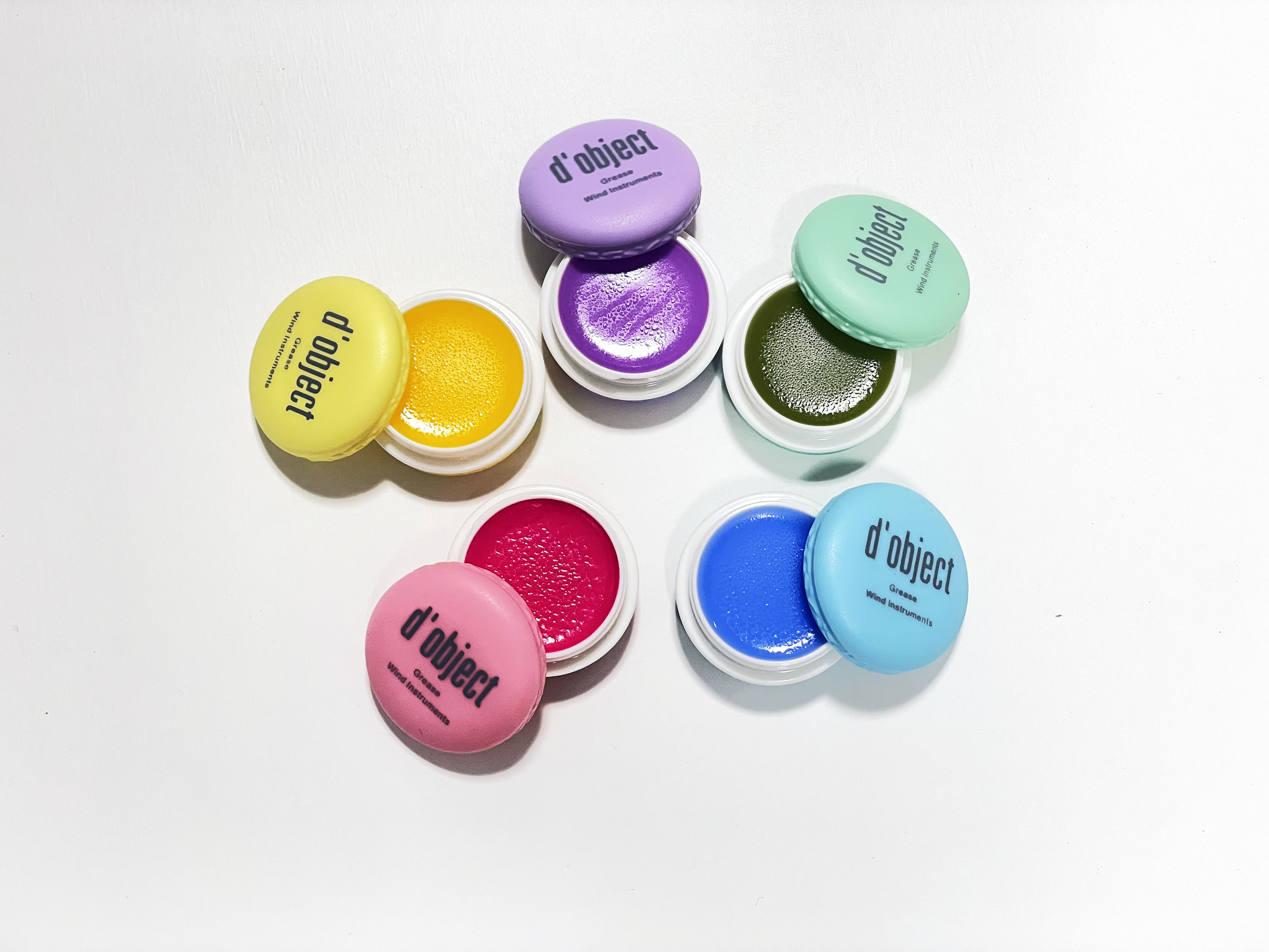 マカロン管楽器用グリス(単品)｜クラリネット・サックスのコルクグリス！金管楽器のスライドグリスとして使用出来ます！【色は5色あり】