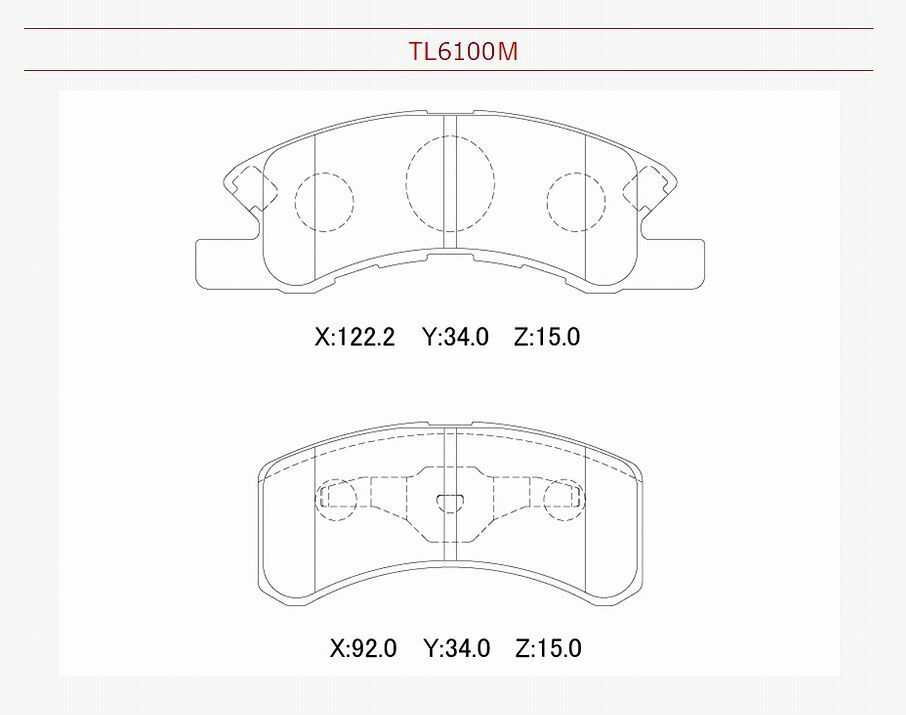 フロント ブレーキ パッド ミニカ / トッポ BJ H41A H42A H46A H47A メーカー品 トップリード製 フロント ディスク パット toplead ブレーキパッド 2