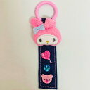 マイメロディ タグキー デニム サンリオ キーホルダー キーリング sanrio HELLO KITTY POCHACCO CINNAMOROLL KUROMI...