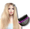 ヒートブラシ コードレス コンパクト ストレートブラシ ヘアーアイロン 携帯 持ち運び ブラシアイロン ストレートアイロン ヒートブラシスリム 軽量 3段階温度...