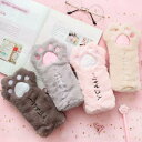 鉛筆のサック 猫の足 筆箱 鉛筆の袋 文具袋 文房具袋 文具収納 少女 ペンケース ポーチ 旅行 ペンシルケース 化粧ポーチ 軽量 通学 高校生 猫 爪 中学生...