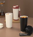 セラミック タンブラー セラミックコーティング ストロー付き 持ち運び セラミックタンブラー こぼれない マグボトル コーヒー 保冷保温 水筒 蓋付き 二重構造...